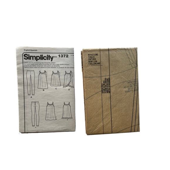 Simplicity 1372 Cynthia Rowley Misses' Summer Mini-Dress Top Tunic Knit Leggings - Picture 3 of 5